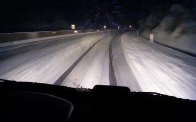Wintereinbruch auf der A2