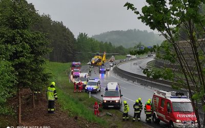 Schwerer Verkehrsunfall auf der A2 Südautobahn