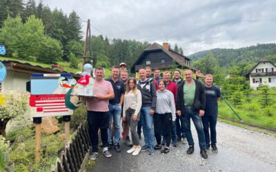 Der Feuerwehrstorch ist wieder in Ligist gelandet