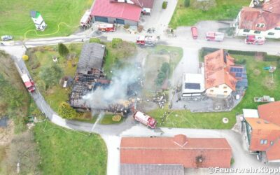 Wirtschaftsgebäudebrand in Neudorf
